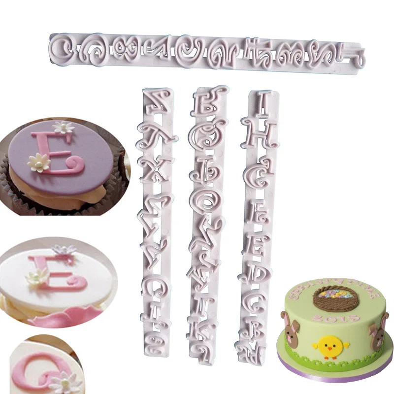 Creativity Letters Alphabets Fondant Molds Cutters Embosser Sugar Craft