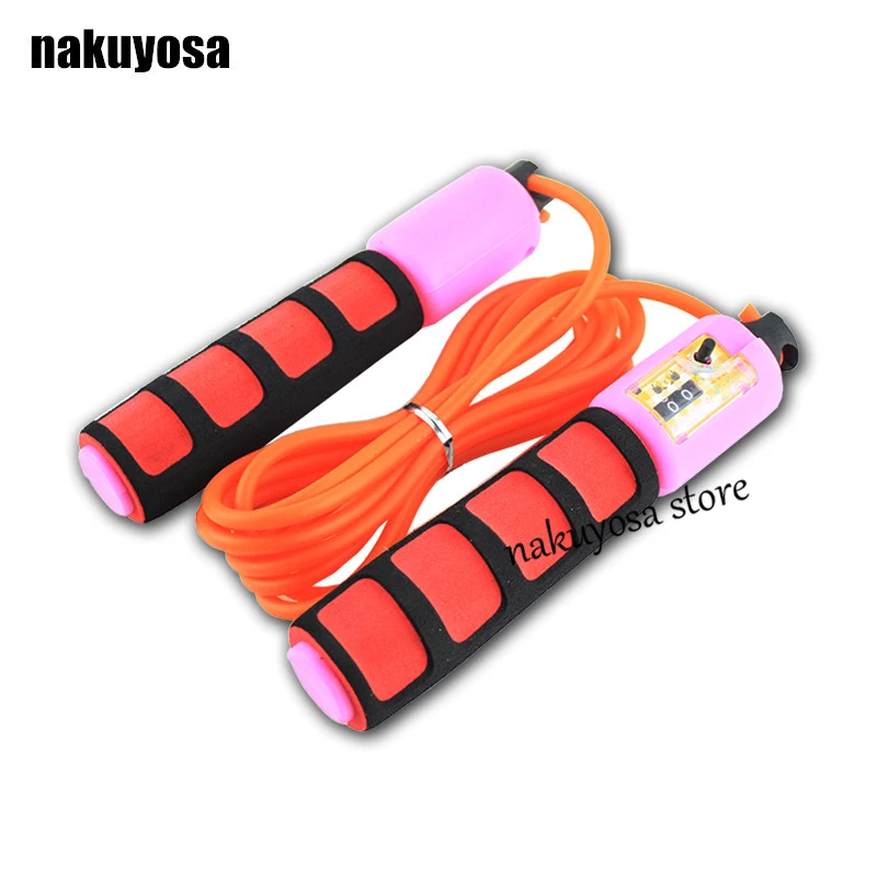 

Jump Ropes With Counter Sports Fitness Crossfit Adjustable Fast Speed Counting Jump Skip Rope Skipping Wire deplete Calories
