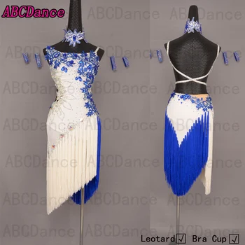 

Latin dance costume latin dress dancing salsa dress Cha-Cha dancewear baroom dance costumes Prodesigner