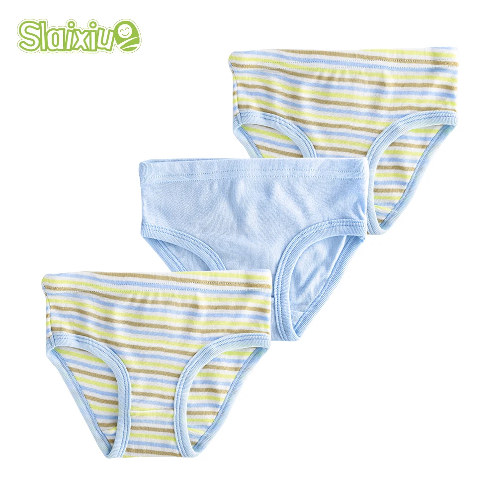 3 Pcs/Lot Kids Briefs Baby Boys Girls Underwear Organic Cotton Children