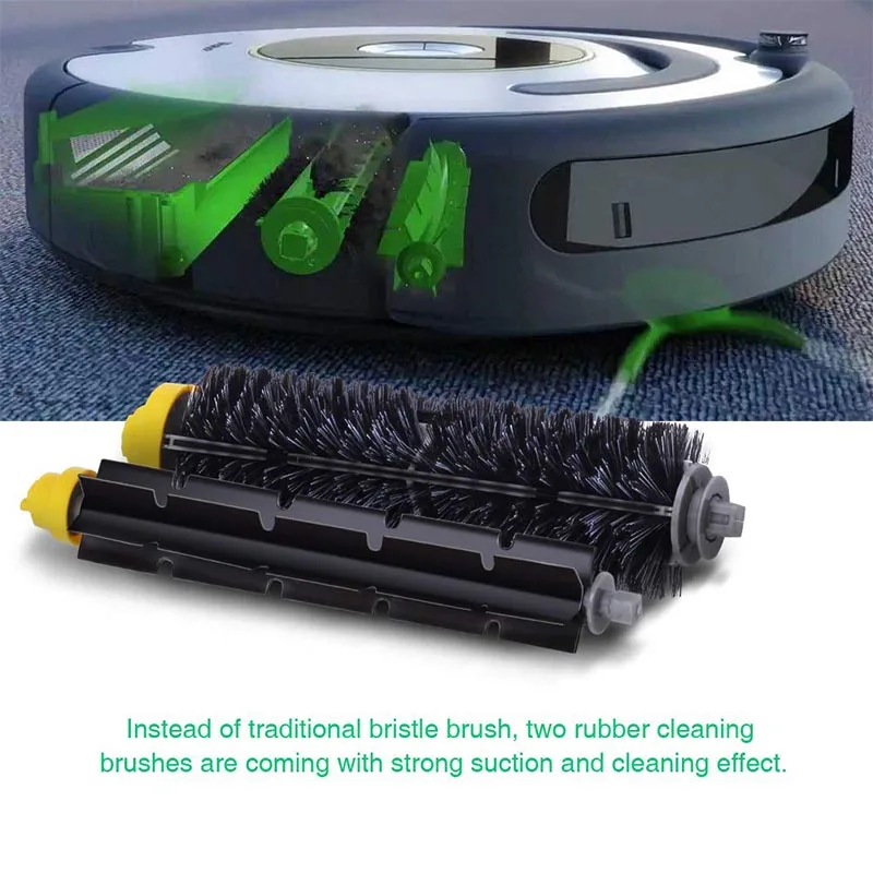 Набор запасных частей для iRobot Roomba серии 600 щетина и гибкая щетка-помазок и Armed-3 боковые щетки и фильтры пылесос
