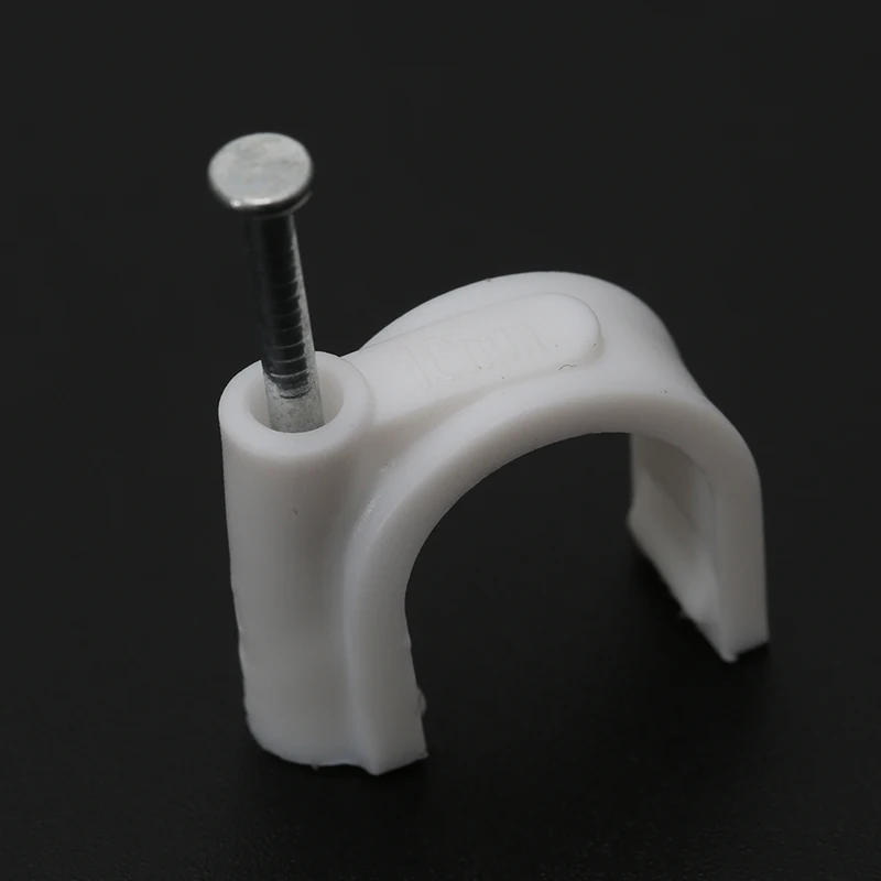 14MM Circle Path Circle cable clips cable nail wire clips 50PCS/bag