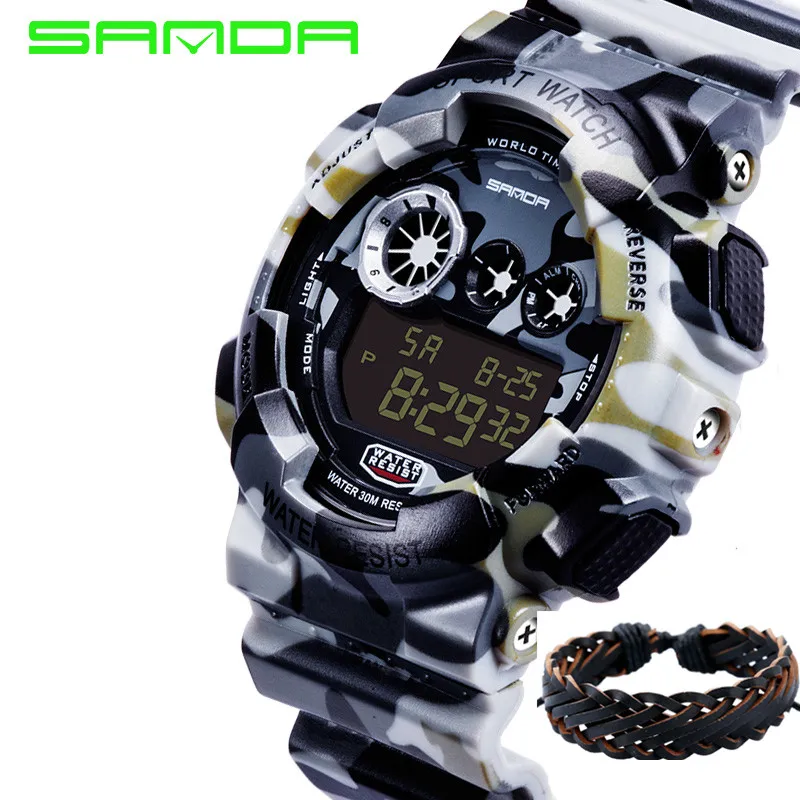

2018 Real New Brand Sanda Fashion Watch Men's Luxury Shock Analog Quartz Digital Men G Style Waterproof Sports Military Watches