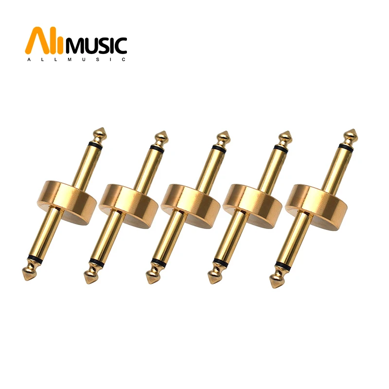 

5pcs/lot 6.35mm guitar effect pedal connector Z type audio adaptors connecting jack-Silver/ Gold