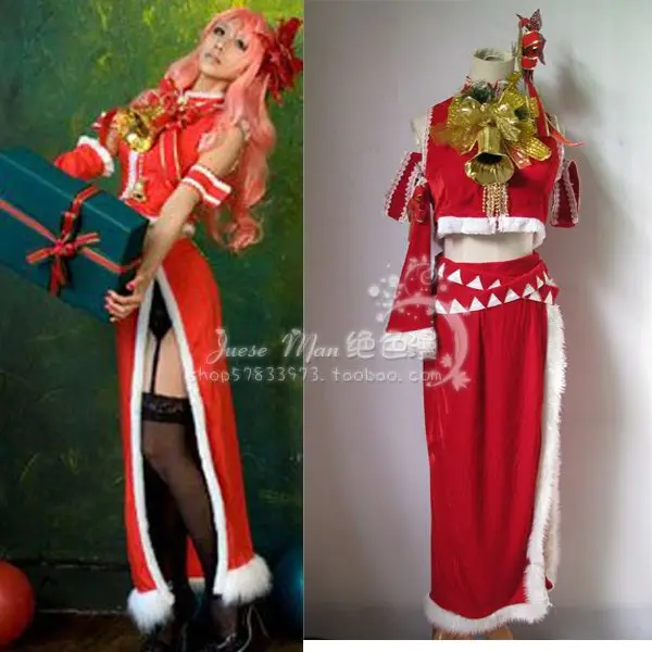 VOCALOID Мегурине лука Рождественский костюм для косплея на заказ|cosplay outfit|costume girlcostume