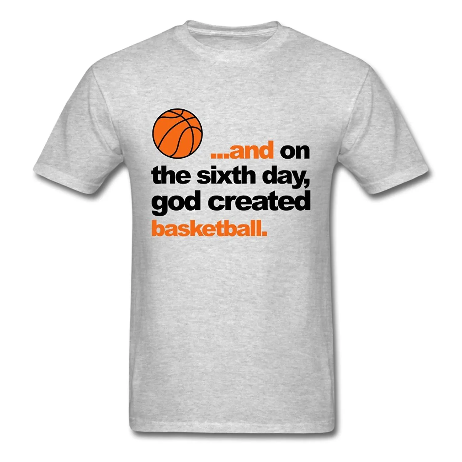 God Created Basketballer Men's Fashion Cotton T Shirts Design Style New Fashion Short Sleeve Casual Man Tees Fashion