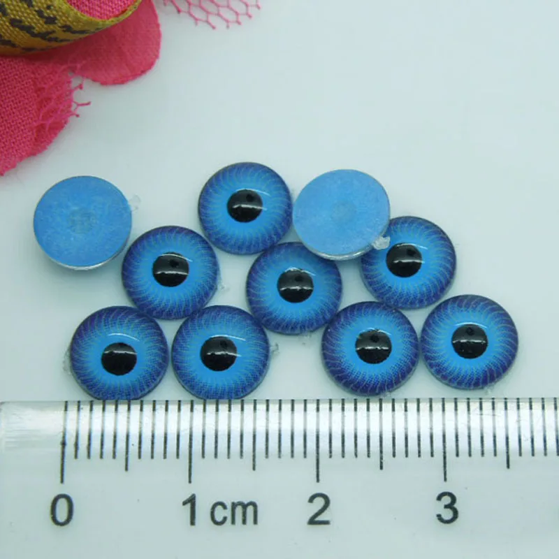 

8mm Plastic Doll Eyes iris Blue Eyes For Bear Doll Animal Puppet Making 100pcs/lot AL024