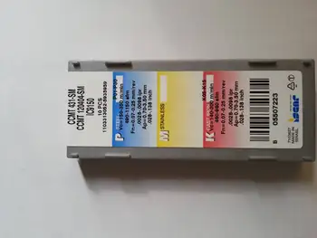 

ISCAR 10 PCS CARBIDE INSERT CCMT120404 SM IC9150