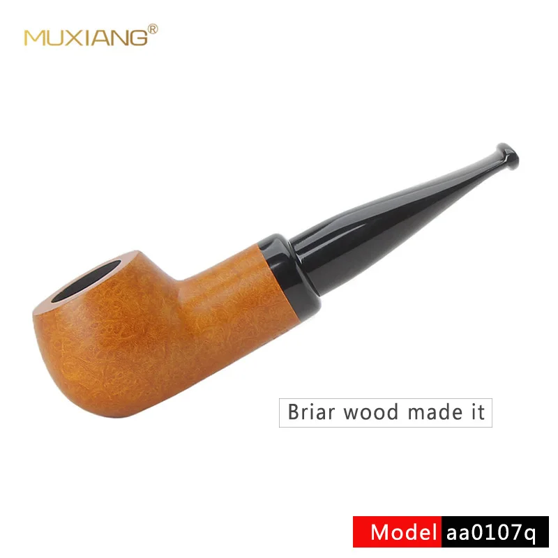 RU MUXIANG ручной работы Briar WoodenTobacco труба хорошая курительная подходит для 9 мм фильтр