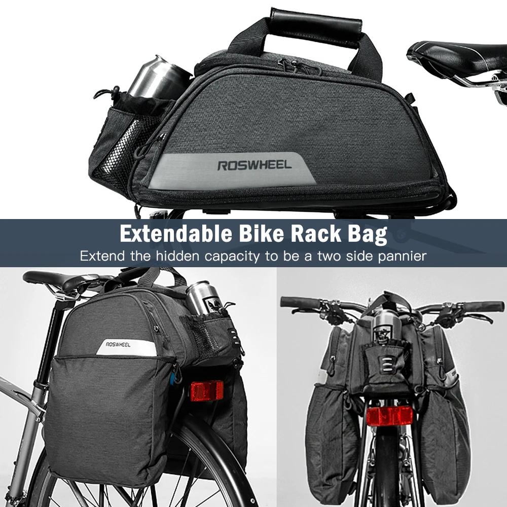 Flash Deal Cycling Rear Seat Bag For Bicycle Waterproof Bike Rack Bag Bike Trunk Cargo Pack Road Bike Carrier Bag Accessories For Bicycle 6