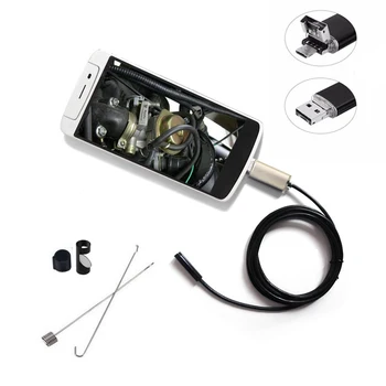 1m/2m/3.5m/5m/10m PC Android Endoscope 7mm Lens USB Endoscope Camera Waterproof Inspection Borescope Micro OTG USB Car Endoscope