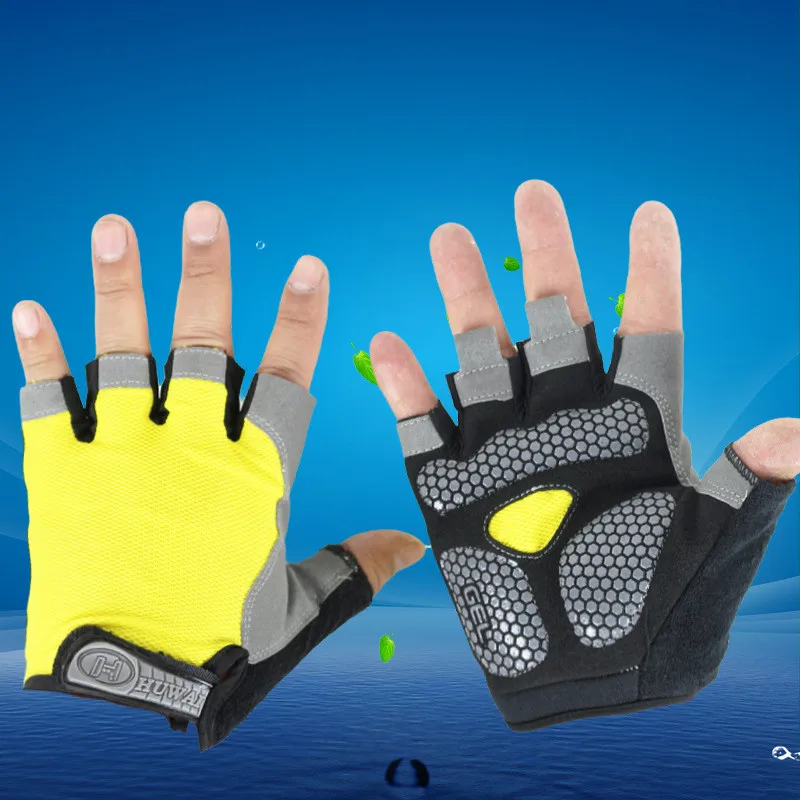 Перчатки без пальцев для мужчин и женщин с гелевыми вставками из лайкры Guantes Mujer SXJ112/25