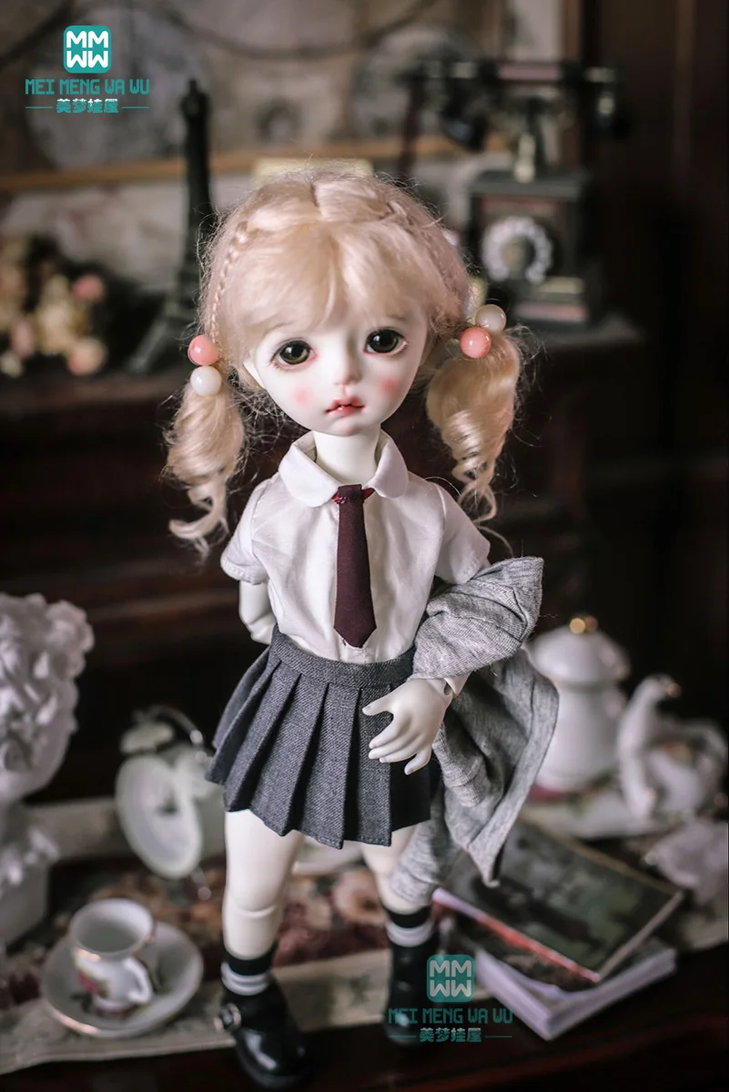 BJD Аксессуары куклы одежда для 27 см-30 см 1/6 BJD кукла Модная вязаная рубашка белая рубашка юбка