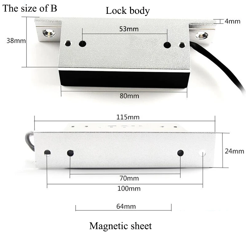 Electronic-Door-Lock-Mini-Magnetic-Locks-60KG-DC-12V-24V-100LBS-EM-Lock-Electromagnetic-Lock-Automatic (4)