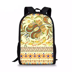 Повседневные школьные сумки с принтом в африканском стиле для мальчиков и девочек, модный Племенной этнический дизайн в стиле бохо