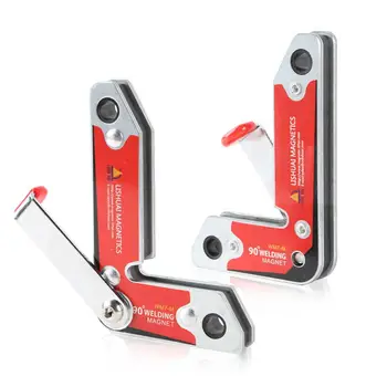 

ON SALE 2pcs/set Strong Internal and external right Angle fixation/Corner Welding Magnets / Neodymium Material Holder Twin Pack