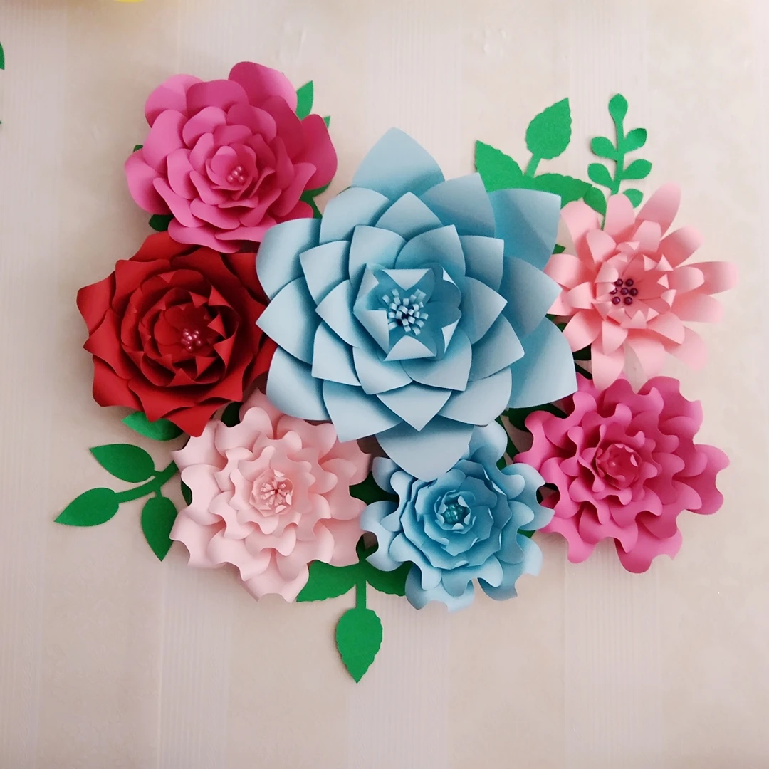 7 шт. гигантские бумажные цветы листьев|paper flowers|paper flowers largegiant paper |