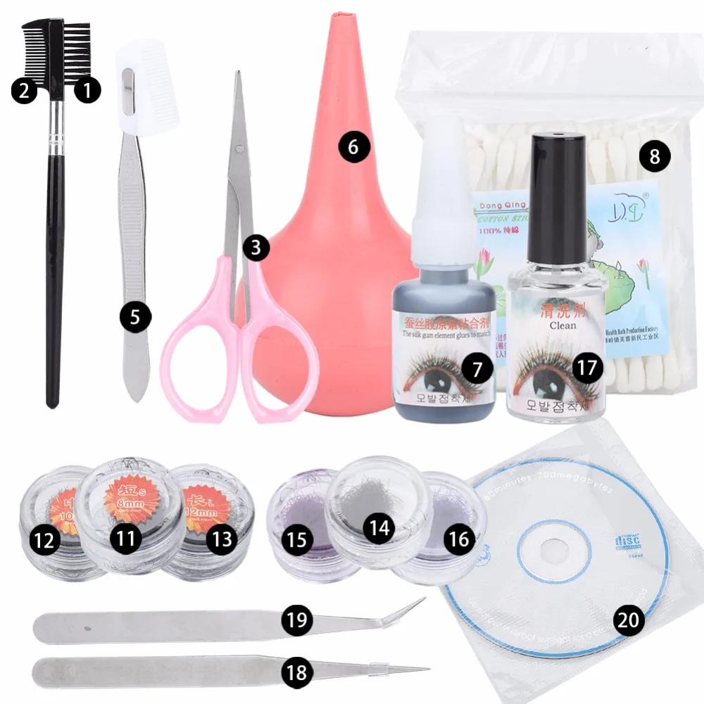 Individual Professional Eyelash Extension Glue Remover Women Beauty Makeup Kit Tool Eyelashes Practice Eye Lash Graft | Красота и