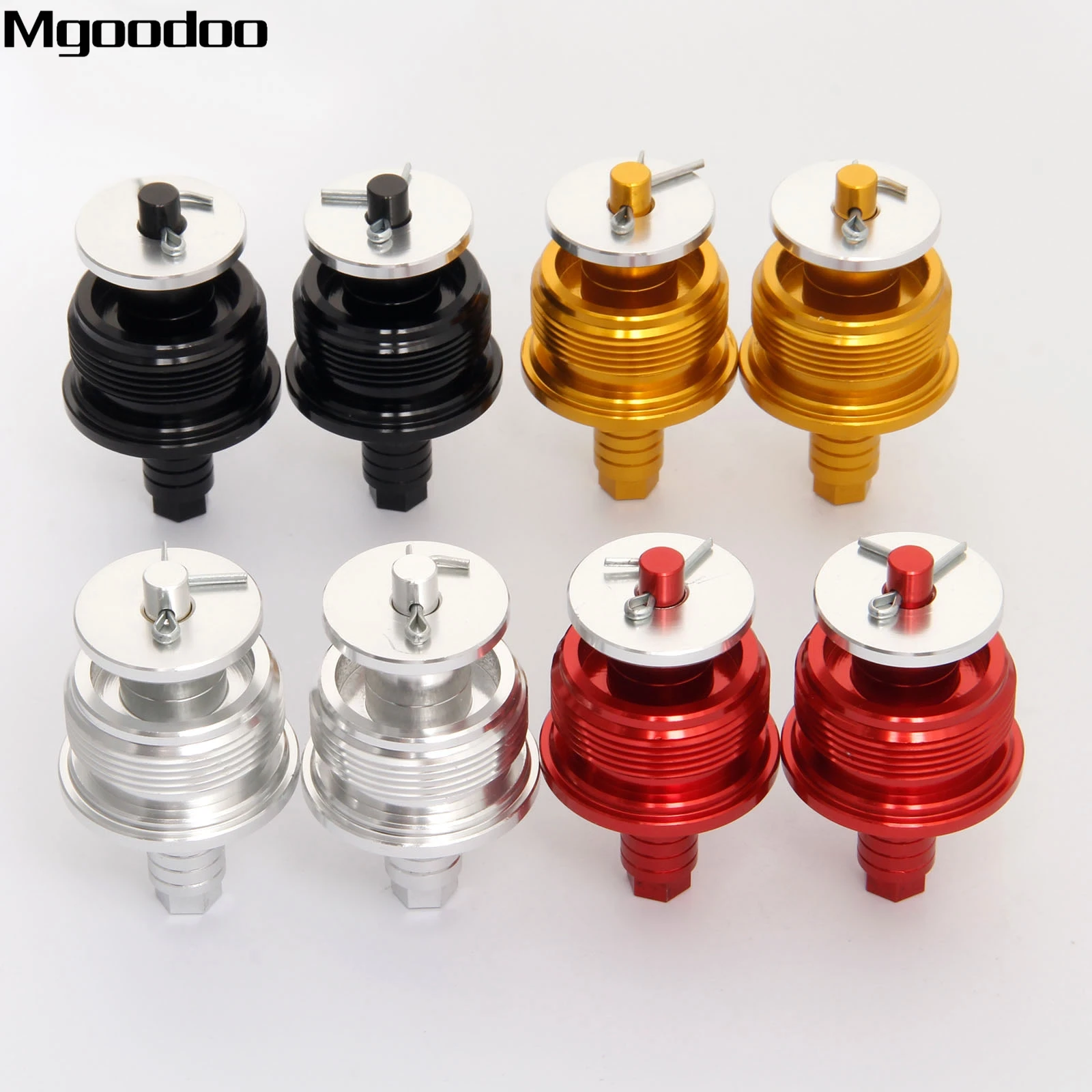 Mgoodoo 37MM Motorcycle CNC Preload Adjuster Fork Bolts Cap For Yamaha