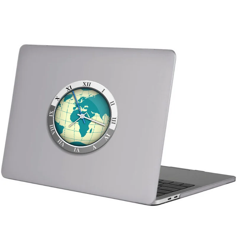 Мировое время 3D часы красочные наклейки для ноутбука Apple Macbook Наклейка Pro Air retina 11 12 13 15 дюймов винил Mac поверхность книга кожа