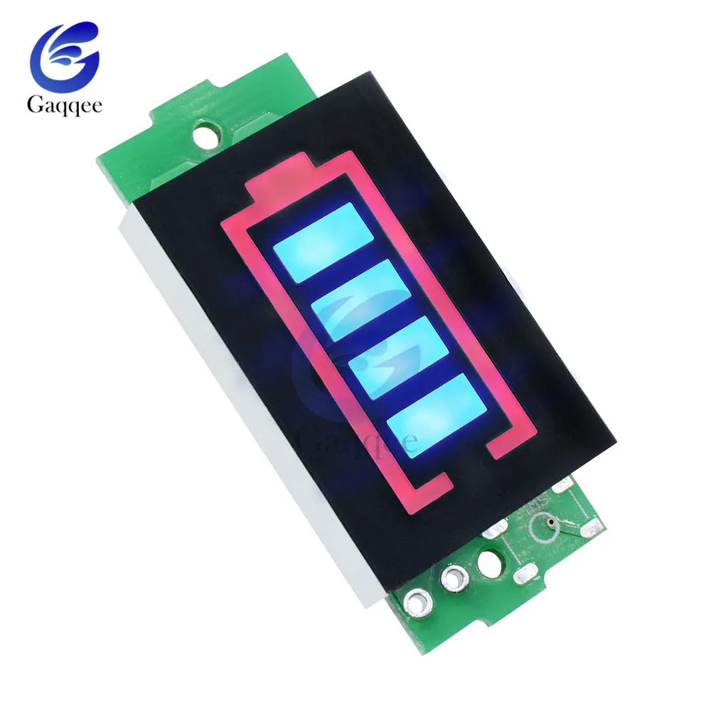 

1S 1 Series Lithium Battery Capacity Indicator Module 3.7V Blue Display Electric Vehicle Battery Power Tester Li-po Li-ion