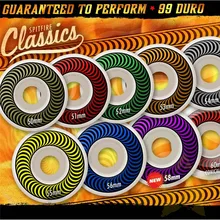 USA Brand SPIFIRE CLASSIC Skateboard Wheels 4PCS 50 51 52 55 56mm Double Rocker Wheel for Durable Aggressive Rodas Skate