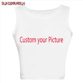 

RAISEVERN Welcome Custom Crop Top For Women 3D Funny Cartoon Animal Printing on Good Quality Customized Wholesale