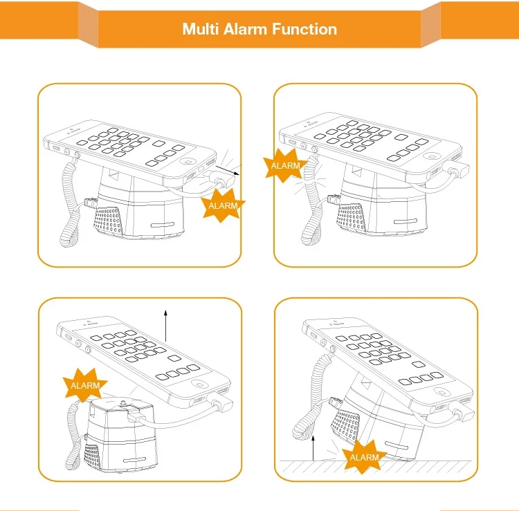 A105 противоугонное устройство сигнализации для мобильного телефона смартфон система безопасности для планшета с зарядным устройством