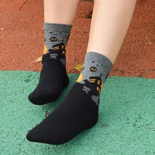 3D мультфильм носки Хэллоуин для влюбленных; хлопковые носки для пола AUG08# feb30