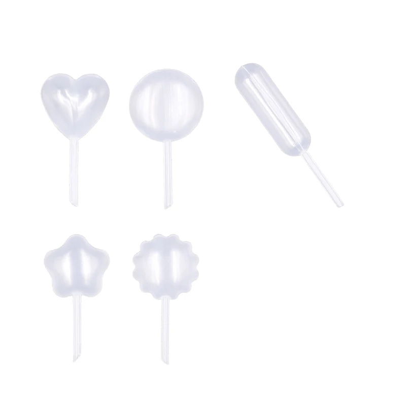 EKIND 100/200 Pcs 4ML Jelly Milkshake Cake Droppers Disposable Dropper Straw Cupcake Mousse Macaron Baking Tools | Дом и сад