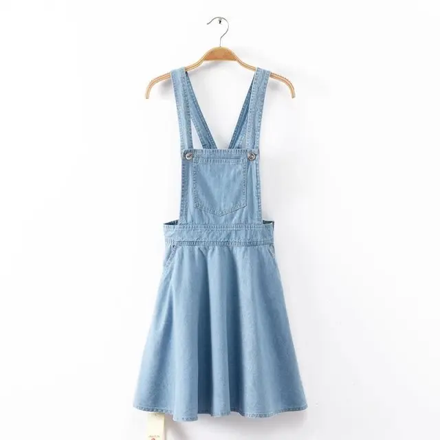 denim salopette jurk denim salopette jurk