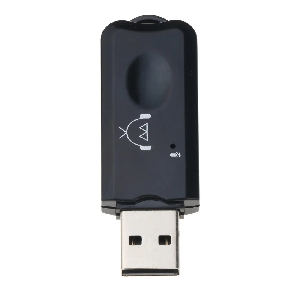 USB AUX Bluetooth получить беспроводной аудио адаптер с микрофоном для USB автомобиля mp3-плеер динамик Bluetooth передатчик