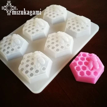

1pcs UV Resin Jewelry Liquid Silicone Mold Honeycomb Honeybee Resin Charms Pendant Molds For DIY Soap Molds Charms Candle Mold