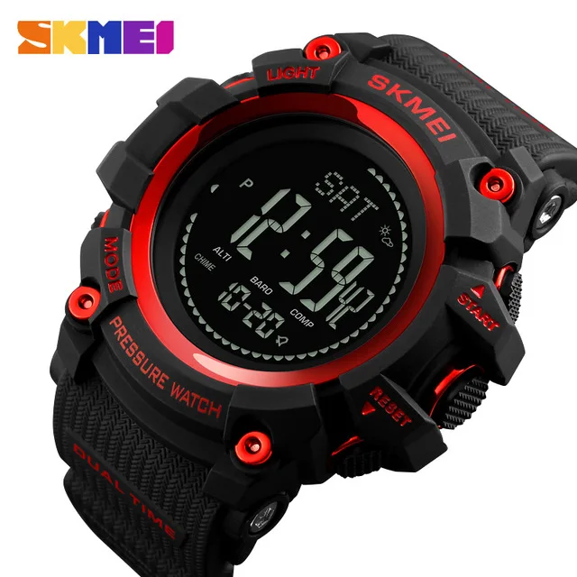 Mens Sports Watches Men Brand Outdoor Digital Watch Hours Altimeter