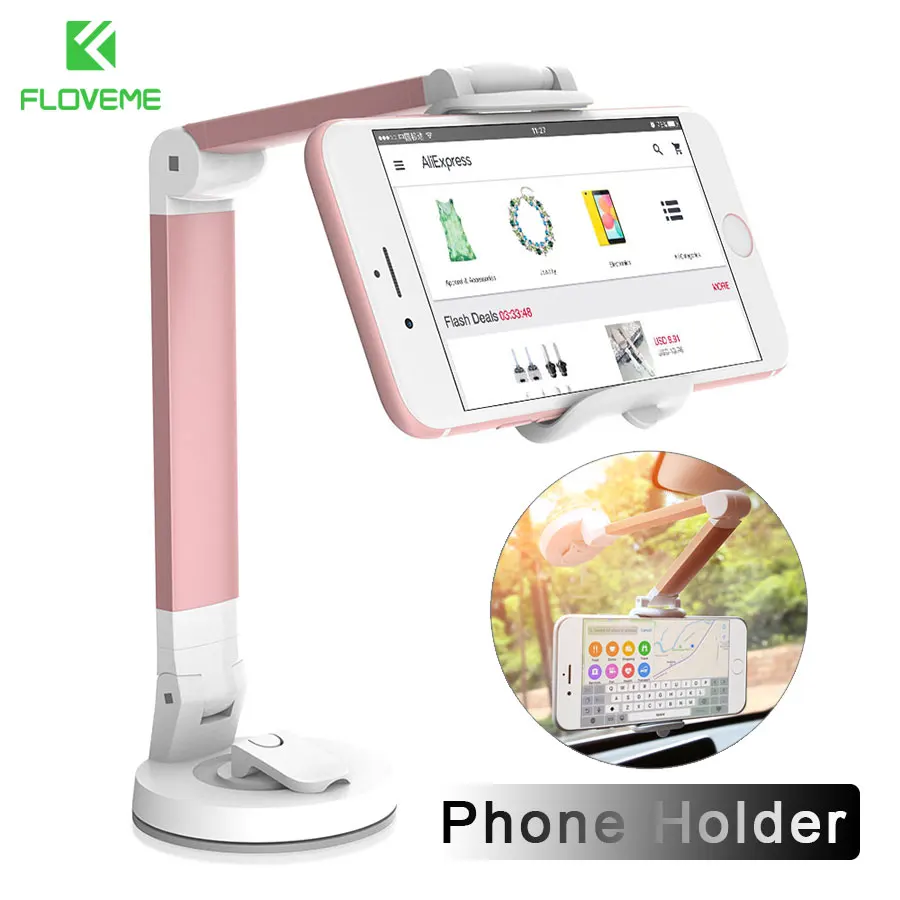 FLOVEME Universal Auto Telefon Halter Für iPhone X 8 7 6 6 s Handy Halter Desktop Faul Halterung St