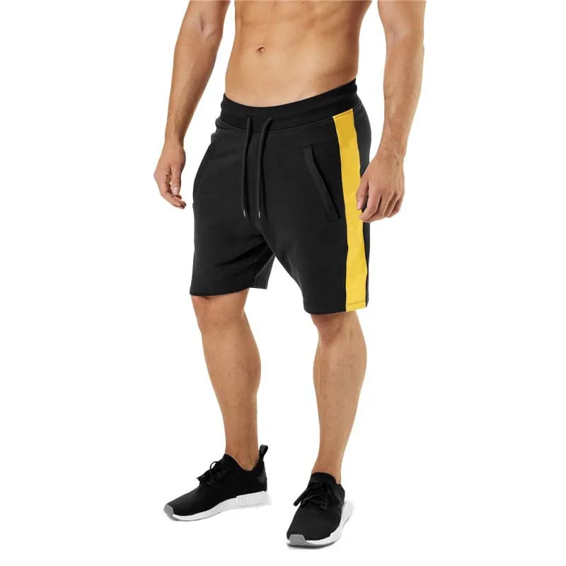 

Mens Casual Joggers Striped Patchwork Pocket Drawstring Short Pants Trouser Short Homme Pantalones Hombre Mens Shorts