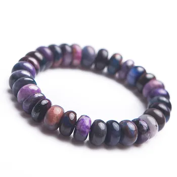 

Drop Shipping Woman Men Healing Crystal Gemstone Colorful Abacus Marquise Bead Natural Sugilite Bracelet AAAAA