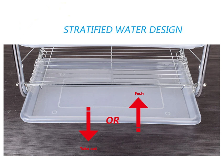 Новая бытовая сушилка для посуды, набор, три слоя, стеллаж для хранения, кухонная полка, тарелка, посуда, столовые приборы, подставка для чашки с лотком, сушилка для чаши