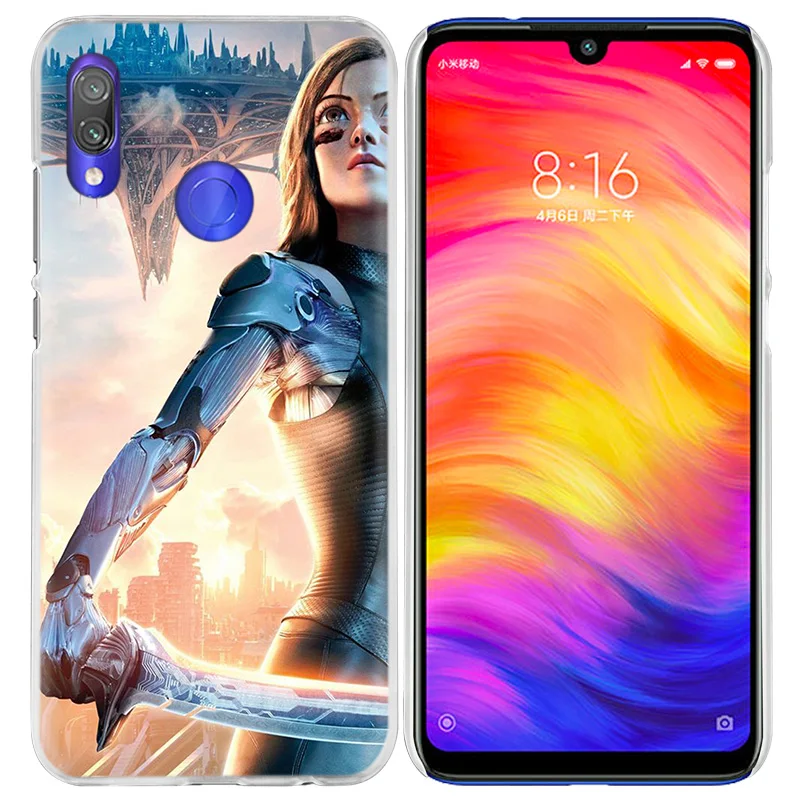 Alita Battle Angel чехол для Xiaomi Redmi Note 7 K20 6 6A Pro Y3 фотоаппаратов моментальной печати 7S 7A GO S2 5 mi играть A1 A2 8 lite Poco F1 жесткий чехол для телефона pc