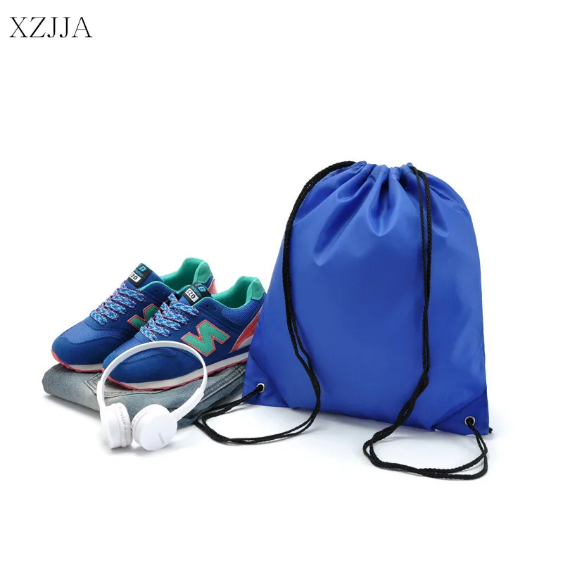 XZJJA водонепроницаемые нейлоновые мешки для хранения рюкзак на шнурке детские игрушки сумка для путешествий Обувь для стирки нижнее белье органайзер косметичка