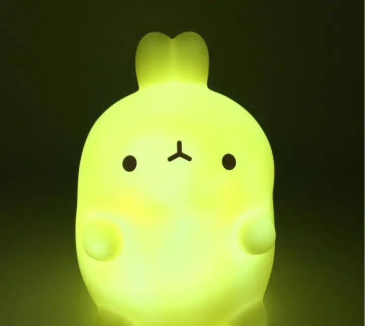 

Potato Rabbit Light-Emitting Nightlight Creative Children's Bedroom Rabbit Sleeping Lamp Enameled LED Lamp
