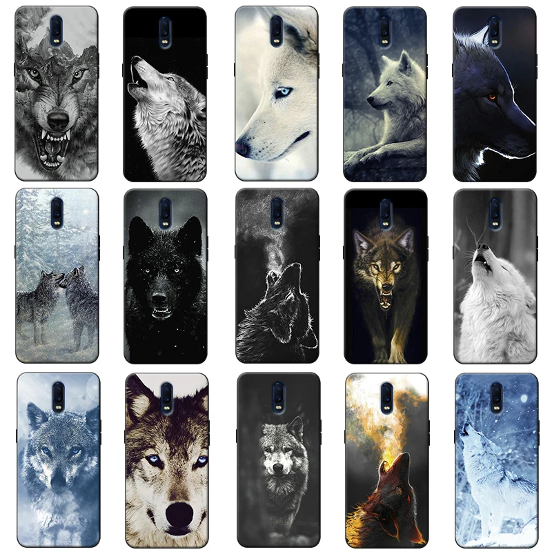 Snow wolf hard animal moon cute Soft Silicone Phone Case for oneplus one plus 7 pro 7t 6 6t 5t |