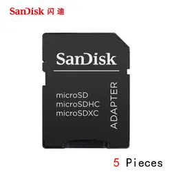 Sandisk Microsd Мини карта памяти TF адаптер Micro SD для SD Micro sd карта памяти адаптер конвертер Новый Лидер продаж 5 шт./лот