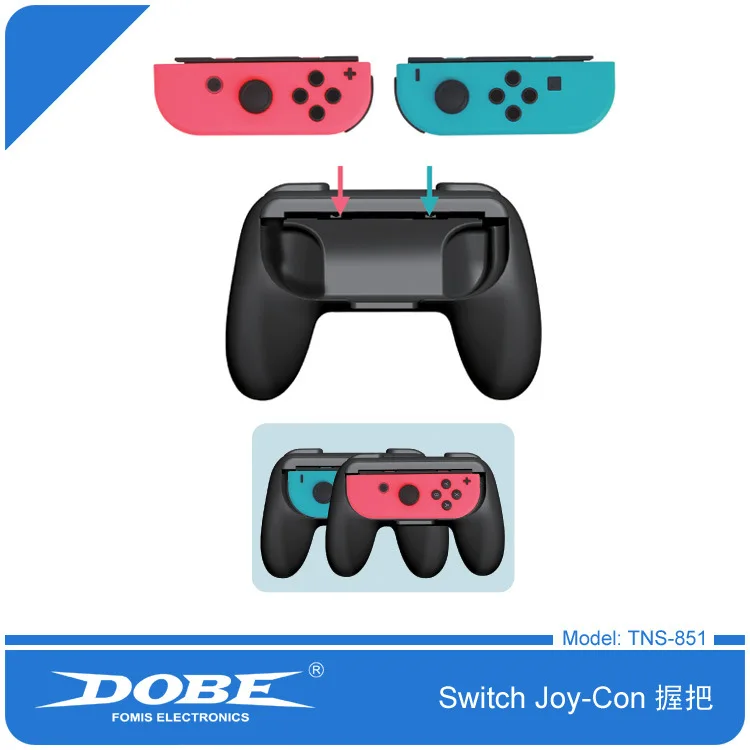 Foleto Joy-Con Grip Kit для nintendo Switch Высококачественная износостойкая ручка Joy-con для nintendo Switch(2-PACK-Black