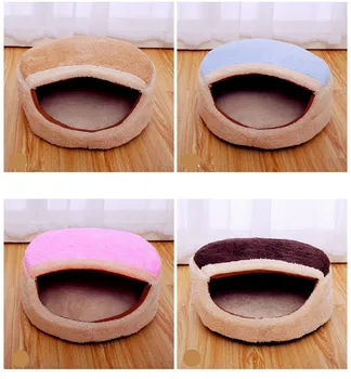 

Foldable Soft Pet Cat dog House bed Winter pet Dog Bed cat Cave Cute Kennel Nest Fleece outdoor Cat Bed for small dogs teddy