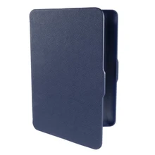 2 пакеты магнитная PU кожаный чехол slim для Amazon Kindle Paperwhite(крест-накрест, темно-синий
