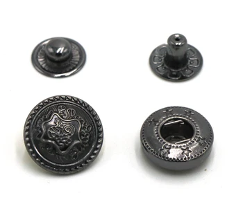 

Scrapbook Decorative antique special Buttons 50sets Round Copper Snap Button Diameter 15mm with 831 Down Jacket snap fasteners