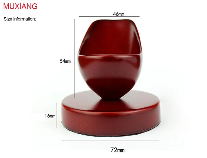 4 solid red wood round bottom 1 smoking pipe rack