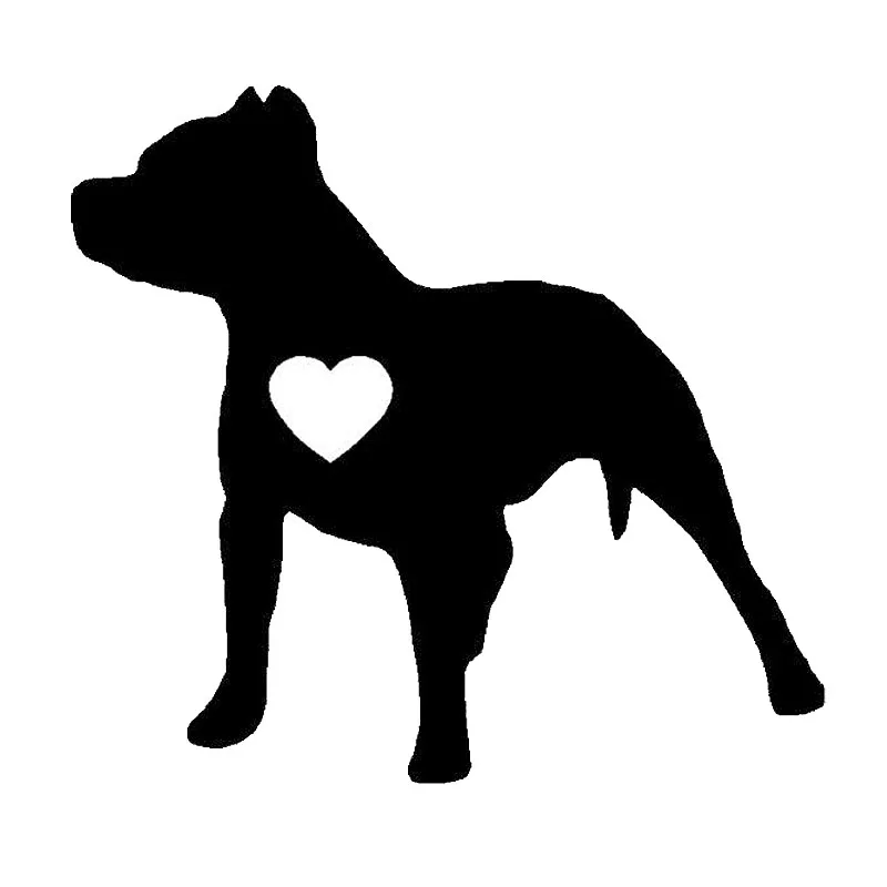 12 9*11 9 см милые Мультяшные виниловые наклейки с надписью I love My Pitbull модное