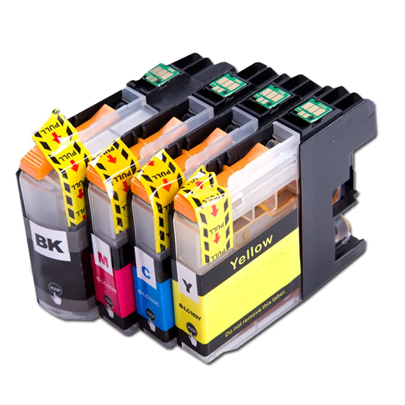 4 шт. LC121 LC 123 LC123 чернильный картридж совместимый с Brother DCP J552DW/DCP J752DW/MFC J470DW струйным